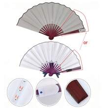 1pc Foldable LED Lighting Hand-Held Fan, Colorful Illuminated Hand Fan (Battery Included) - Party Favors, Performances, Weddings, Birthdays, Nightclubs, Glow Parties, Music Festivals, Amusement Equipment, Halloween Parties, Cosplay, Lighting - Multicolor - View 6