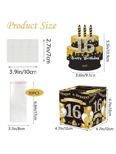 Party Activity Props & Favors, Christmas Gifts, Birthday Gift Box, Holiday Festival Celebration Gift Pack For Events & Gifting, Graduation Party Supplies, Birthday Decorations, Party Favors