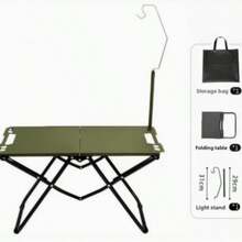 Multifunctional Folding Iron Leisure Table, Portable Lightweight Stable Durable, Indoor Games Entertainment, Outdoor Camping Beach Picnic Tailgate Party Multi-Use Table - Multicolor - View 9