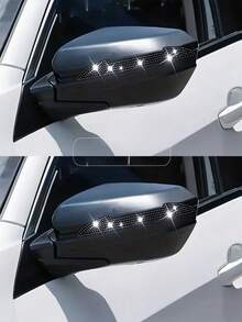 Sparkling Diamond Car Door Edge Guards, Fashionable Anti-Scratch Protective Strips, Cute Shiny Car Rearview Mirror Decorations, Universal Exterior Accessories - Anti-collision Stickers - View 4