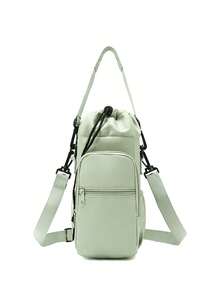 Nuevo portabotellas de agua multifuncional para exteriores - impermeable y a prueba de humedad, bolsa portabotellas de agua de gran capacidad con bolsillo para teléfono, correa para el hombro y asa ajustables. Ideal para caminar, ciclismo y deportes; regalo perfecto para entusiastas de actividades al aire libre. - Multicolor - Ver 16