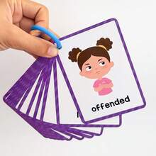 28 Sets My Emotional Feelings English Learning Word Cards Children Education Learning Enlightenment Flashcards - Apricot - View 7