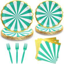Party Packs - Colorful White Stripes - View 1