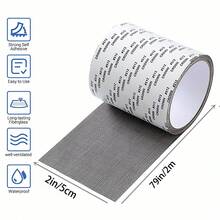 Băng keo sửa chữa lưới cửa sổ, miếng vá lưới sợi thủy tinh có độ bám dính cao, thích hợp cho việc sửa chữa cửa sổ và cửa ra vào bị rách và vỡ. - Trợ cấp sửa chữa cửa sổ lưới chống muỗi - Xem 4