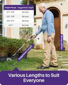Reach, Grab, And Pick Up With Ease! Foldable Grabber Reacher – Anti-Slip 360° Rotating Jaw Pickup Stick With Magnet, 4" Wide Claw For Seniors – Make Everyday Life Easier - 32 Inch of 1 Pack - 查看 4