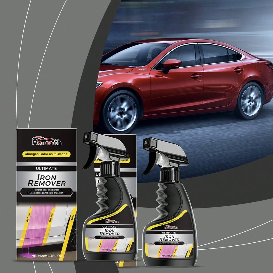 Car Rust Remover, Spray Cleaner For Car Exhaust Pipe Rust Removal, Quickly Dissolves Metal Rust Layer, Removes Rust Stains, Prevents Rusting, Restores Shine, Car Care - A - 查看 1