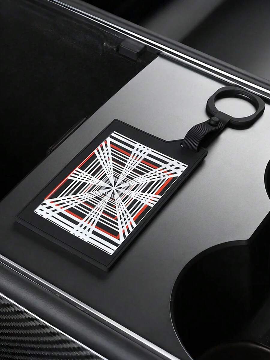 特斯拉钥匙卡套 – PLAID Speed Label 系列，碳纤维纹理硅胶材质，适用于 Model 3/Y/X/S，顶部带挂绳孔，底部带 RFID 窗口，汽车配件