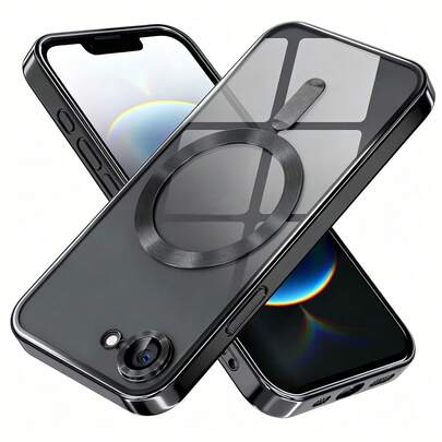 适用于 17e / 16e 的磁吸式保护壳，【永不泛黄】【军规级防摔保护】，全摄像头镜头保护，电镀软透明手机壳，也适用于 17 Pro Max、16 Pro Max、15、13