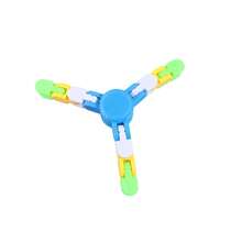 10 piezas Spinner de dedo transformable, Cadena de alivio de estrés Giroscopio mecánico, Spinner de dedo mecánico de color macaron cambiable, Spinner de dedo de cadena mecánica transformable (color aleatorio) - Multicolor - Ver 6