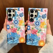 Funda para Teléfono - Un diseño elegante y moderno con temática de verano, que presenta una carcasa resistente 2 en 1 con doble capa, compatible con varios modelos de  Galaxy, perfecta para regalar. - Color mixto 1 - Ver 7