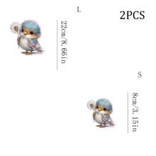 1片/2片/3片蒲公英小鸟热转印贴纸，可爱治愈风格，DIY熨烫贴片，适用于T恤、卫衣、帆布包、帽子、枕头 - 多色 - 查看 11