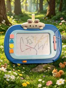 Pizarra magnética, juguetes para niñas de 1-2 años, tableta de dibujo, juguetes educativos, adecuado para bebés y niños de 1 a 3 años, regalo de cumpleaños (rosa claro) - Pizarra grande - Ver 8