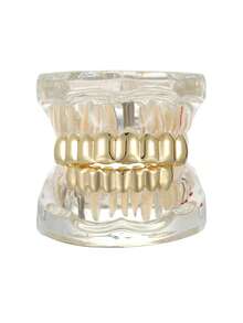 THATBOY 2pcs/Set 18K Berlapis Emas 8 Gigi Gigi Mengkilap - 8 model yang ditingkatkan - View 6