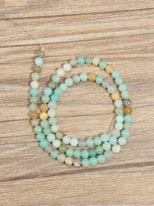 Yumfeel Perles lâches d'amazonite AAA naturelles pour la création de bijoux. Perles de pierre rondes pour colliers et bracelets faits main. Longueur 38 cm, taille 4/6/8/10 mm. - Multicolore - Voir 13
