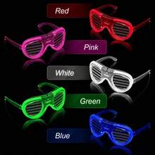 22 PCS LED Light Up Glasses Bulk 5 Colors Glow Glasses Glow In The Dark Party Supplies Neon Party Favors  For Adult Glow Sticks Light Up Glasses Fit Holiday Birthday,Wedding,Valentine's Day And Halloween Party Supplies Cosplay - Xem 6