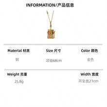 1pc Fashionable 3D Movable Fruit Rattle Pendant Necklace, Hand-Painted Exquisite Creative Slot Machine Charm, Suitable For Women's Daily Wear - Movable Fruit Shaker Pendant Necklace - View 2