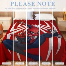Marvel 蜘蛛侠主题法兰绒毯，采用经典漫画风格的蜘蛛侠图案，捕捉了蜘蛛侠在城市中穿梭的动态，视觉效果引人注目且具有装饰性，实用性强，适合作为礼物、用于家庭取暖、沙发、卧室、露营、旅行，兼具功能性和纪念意义。 - 彩色 - 查看 10