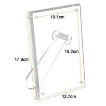 1 Set 2Pcs Clear Acrylic Picture Frames - 15.2x10.1cm & 17.8x12.7cm Tabletop Display Stands - 1 Set - View 13