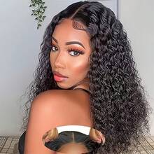 14-24inch Glueless Wigs Human Hair Pre Plucked Pre Cut 13*4Lace 180 Density ,Loose Straight Wigs, Deep Wave Wig,Body Wave Wigs, 4x4 Glueless Wigs ,100%Brazilian Human Hair, For Women Loose Wave Lace Front Wigs Human Hair,Suitable For Daily Wear, Mother's Day Gifts, And Holiday Parties. - Natural Black - 查看 15