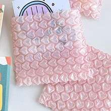 30 piezas de sobres de espuma con forma de corazón, adecuados para empaquetar artículos frágiles y pequeños, utilizados para mudanzas, almacenamiento y envíos express - Multicolor - Ver 4