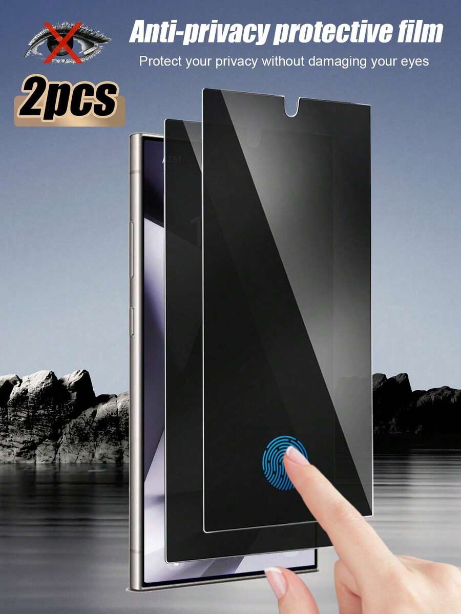 MSRI 2 miếng dán bảo vệ màn hình, mở khóa bằng vân tay, tương thích với Samsung Galaxy S22 Ultra/S23/S23 Plus/S23 Ultra/S24/S24 Plus/S24 Ultra/S25 Ultra/S25/A17/A16/A15
