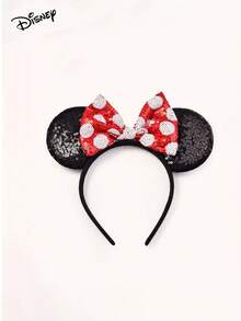 Disney 1 chiếc băng đô tai chuột Minnie hoạt hình với nơ chấm bi đỏ trang trí, thích hợp cho các bữa tiệc và lễ hội hóa trang, quà tặng Ngày của Mẹ/Ngày Valentine. - Nhiều màu - Xem 13