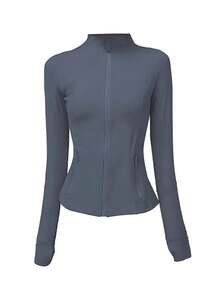 Lululemon Women's Define Jacket Nulu™ | Buttery-Soft Weightless Fabric | Slim Fit Streamlined Athletic Zip-Up | Luxury Studio-To-Street Performance Outerwear - Lron Blue - 查看 1