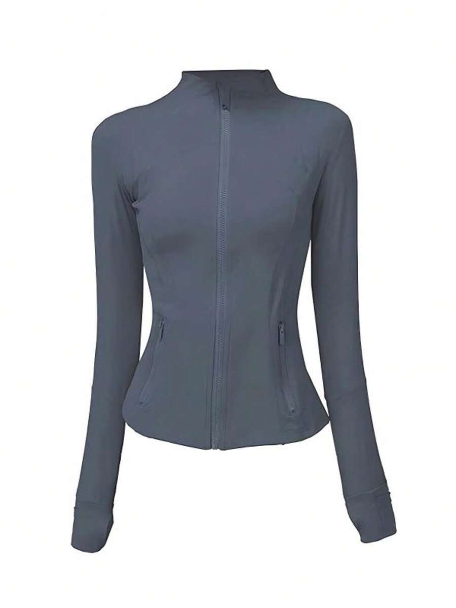 Lululemon Women's Define Jacket Nulu™ | Buttery-Soft Weightless Fabric | Slim Fit Streamlined Athletic Zip-Up | Luxury Studio-To-Street Performance Outerwear - Lron Blue - 查看 1