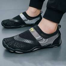 Unisex Outdoor Hiking Water Shoes, Breathable Quick-Drying Beach Fitness Casual Fishing Anti-Slip Wading Shoes - Black - View 6