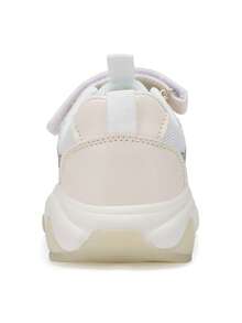 1 Pair White Casual Sports Sneakers, Suitable For Boys And Girls - White - View 5