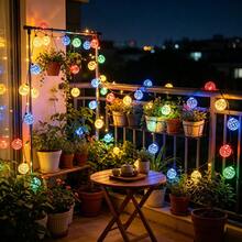 1 Set 20/30 LED Moroccan Solar String Lights, 8 Lighting Modes, Colorful Lights For Patio, Wedding, Party, Eid, Outdoor Garden Decor - Solar Morocco - View 8