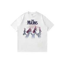 Dragon-Balls-Z-Majin-Buu-Forms-Abbey 2026 Japanese Anime Men's T-Shirts Funny Cute Cartoon Women T-Shirt Short-Sleeved T-Shirts Graphic Tees Kawaii Printed T-Shirts Graphic T-Shirts Crew Neck 100% Cotton - 白色 - 查看 1
