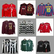 Retro Long Sleeve Soccer Jersey |     Vintage Blokecore Aesthetic Top |     Classic National Team Style Streetwear |     Unisex Casual Football Shirt - Mặc định 17 - Xem 3