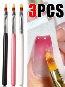 1/3 cọ vẽ móng ombre, cọ vẽ móng bằng gỗ, cọ ombre, cọ thiết kế móng, phụ kiện móng acrylic - Nhiều màu - Xem 2