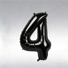 1 Balão de Alumínio Preto Liso com um Número, Ideal para Surpresas de Aniversário, Montagens de Proposta, Festas de Casamento, Festas de Aniversário, Casamentos, Festas de Revelação de Gênero, Chás de Panela, Aniversários, Despedidas de Solteiro, Despedidas de Solteira, - Visão 6