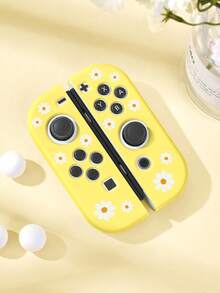 1 Pair Of White Flowershandle Protective Shell Switch Joy-Con Controller, Switch Joy-Con Left And Right Handle Controller Protective Cover, Switch Game Console Accessories, Protect Joy-Con Controller From Damage, Oil-Proof And Scratch-Proof, Easy To Install And Disassemble - Multicolor - View 13
