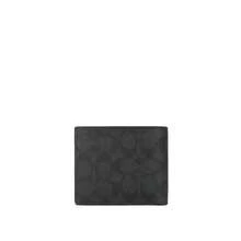 Coach Signaturecanvas Printed Men's Short Wallet CW380CQBK - 黑灰色CW380CQBK - 查看 4