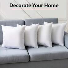Fluffy Pillow Inserts Set Comfortable Home Cushion - White - View 5