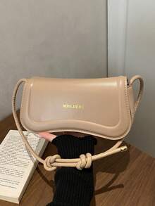 Minimalist Versatile Shoulder Bag, Underarm Handbag For Women, Suitable For Shopping, Dating, Multifunctional Underarm Bag - Khaki - View 10