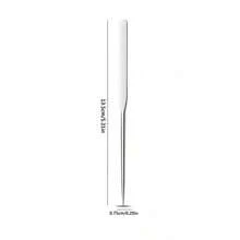 Foundation Makeup Toning Stick 1 Piece Stainless Steel Foundation Makeup Spatula Double-Ended Liquid Foundation Scraper Cosmetic Phototherapy Gel Mixing Stick - Silver - View 2