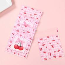 200pcs Mixed Random Cute Gift Packaging Bags, Cherry And Bow Pattern Plastic Gift Bags, Jewelry Self-Adhesive Decorative Packaging Bags, Creative DIY Handmade Self-Adhesive Packaging Bags, Suitable For Holiday, Birthday, Wedding And Party Gift Decoration Packaging. - Gift Bags - View 4