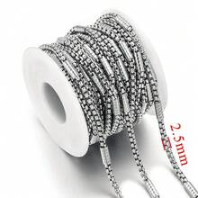 1米金银不锈钢链，混合珠链，适用于DIY珠宝制作、手链项链手工工艺品 - 鏈條 - 查看 16
