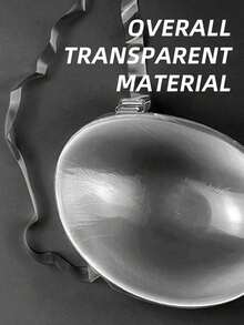 Transparent Adhesive Silicone Bra Petals, Designed For Wedding Photography, Strapless Dresses, Invisible Bras, Dresses, Jumpsuits, Travel & Vacation, Enhances Cleavage And Provides Support For Sexy Bust - Multicolor - View 5