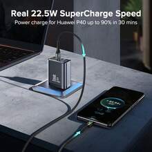 1个65W/45W/30W充电器，2个Type-C接口+1个USB Type-C接口，支持QC4.0快充，兼容 17 Pro Max/17 Pro/17/Air/16/15/14/13/12/11/XS/XR/8/7/6、S25/S24/S23/S22/S21/S20 Ultra Plus等机型，通用快充适配器 - 美規A型插(110-127V) - 查看 6