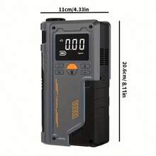 9-In-1 Portable Air Pump With Emergency Jump Starter, USB Charging, Suitable For Car/Bicycle/Motorcycle Tires And Sports Balls, Durable ABS Material - T-700 - View 9
