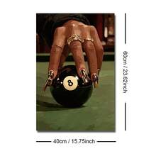 1/3pcs Set Unframed African Woman Playing Chess 8 Balls Fashion Canvas Poster Luxury Afrocentric Wall Art Print Aesthetic Decor Painting For Dorm,Living Room,Bedroom,Modern Home Decoration - A - View 15