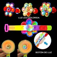 Paquete de 12 Juguetes para Piñatas con pulseras LED Giratorias, Accesorios Led para Fiesta para niños, Decoraciones Neón para Fiestas de Halloween, Navidad, Boda, Cumpleaños, Premios para Fiestas - 1 - Ver 3