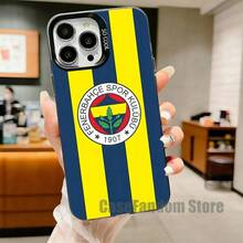 Funda Protectora Anti-Golpes Negra Mate para Phone17,16,15,14,13,12,11,Pro,MAX,Plus,DesignF-FenerbahceS-E17Air - z5 - Ver 2