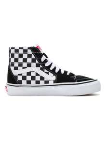 Vans 2026 夏季新款 SK8-Hi 锥形棋盘格男女通用休闲运动鞋 VN0A4U161AA - 黑與白 - 查看 3