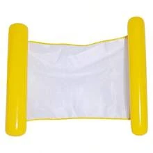 2pcs Inflatable Hammock With Net, Foldable Backrest Floating Bed, Water Recreation Lounge Chair - Multicolor - View 5